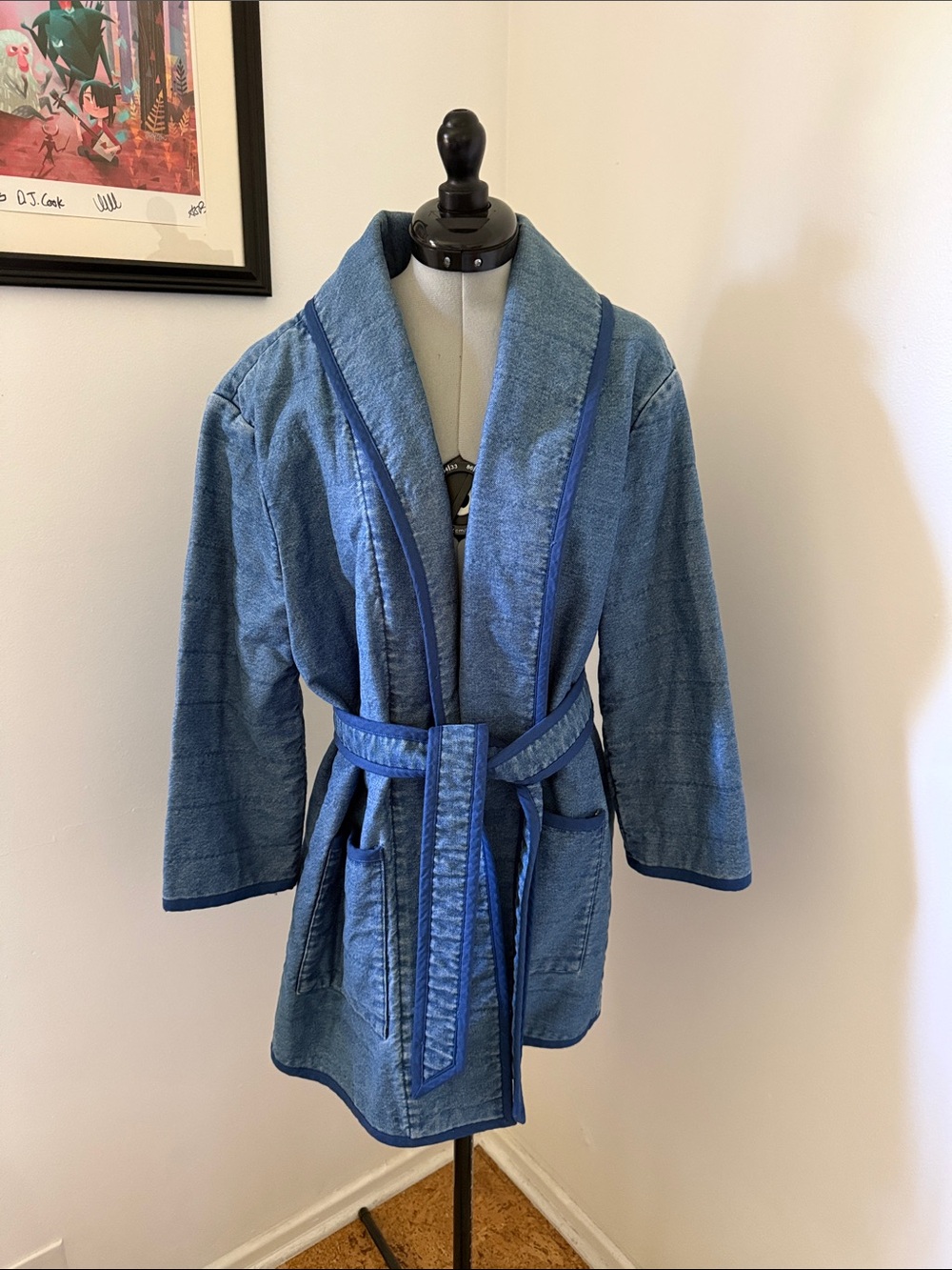 Steven Alan denim jacket with belt